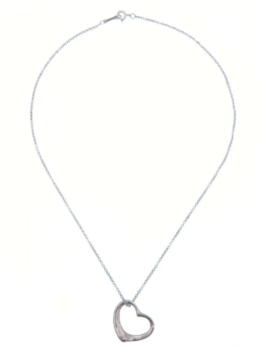 Tiffany & Co Open Heart NC Necklace Silver